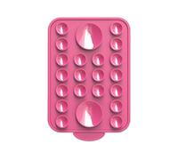 Sticky Phone Grip, Silicone Mount Holder, 3.5x2.36 inches Magnetic Suction Base Flexible Reusable Design, Mobile Adhesive Stand for Wall, Window, Mirror, Travel, Bathroom Use