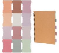 Sticky Tabs 240 Pack Sticky Tabs Sticky Labels 12 Colors Thick Page Markers Hand Written Sticky Notes Writable Sticky Notes For Journal Bookmark (Boho)