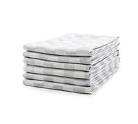 Sticky Toffee Torchon 100% coton | Lot de 6 | Gris | 46 x 70 cm | Chiffons de cuisine en verre absorbant du bar du restaurant