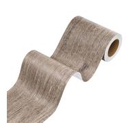 Stickyart Bordure de Papier Peint Frise Murale Effet Bois Brun Clair 7.6cmX500cm Visitryl Bordure de Papier Peint Imperméable Stickers Bordures Du Cadre Du Miroir Plinthe Cuisine Facile À Poser