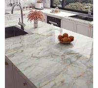 Stickyart Papier Peint Adhesif Mural Marbre Blanc Et Or Imperméable 40cm X 400cm Papier Peint Autocollant Meuble Enfant Revêtement Adhésif Pour Meuble De Cuisine Blanc Autocollants Décoratifs Muraux