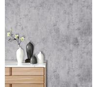 Stickyart Papier Peint Effet Beton Adhésif pour Meuble Gris Mat Industriel 30cmX400cm Aspect Mur Cimenté Impermeable Papier Peint Autocollant en Béton Vinyle Adhésif pour Meuble Armoires Comptoirs