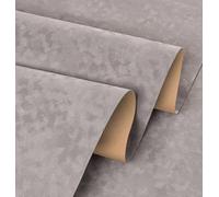 Stickyart Papier peint épais autocollant en velours texturé gris clair pour décoration de la maison, boîte à bijoux, commode, 30 cm x 200 cm