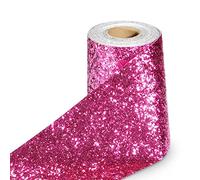 Stickyart Papier Peint Rose Rouge papier Autocollant pour Meuble Pailleté 10 x 400 cm Stickers Muraux Salle de Bain pour la Décoration Murale des Chambres Facile à Installer et Réutilisable