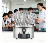 STIDEsknautic Séchoir à air pulsé pour verrerie de Laboratoire,Étagères de séchage en Acier Inoxydable,pour Tubes à essai et béchers en Verre,Température réglable : 40 à 120 °C 20hole