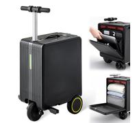 STIDEsknautic Valise Electrique Trottinette, Valise De Voyage Aluminium 20 Pouces, 36L, Blocage TSA Black