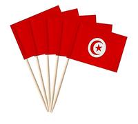stidsds 100pcs Drapeau National Cure-Dent C (Tunisie)