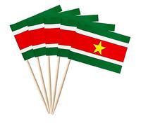 stidsds 100pcs drapeau national cure-dents B (Suriname)