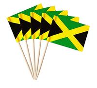 stidsds Lot de 100 cure-dents nationaux Drapeau B (Jamaïque)