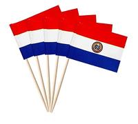 stidsds Lot de 100 cure-dents nationaux drapeau B (Paraguay)