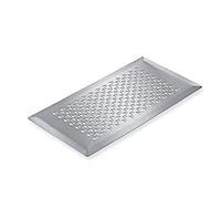 Stiebel Eltron 231970 FG-S Grille d'aération rectangulaire pour sortie de sol LVE FA, convient pour le sol dans la zone de ventilation en acier inoxydable brossé, design naturel