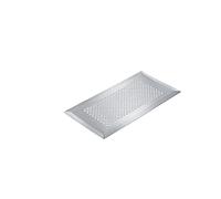 Stiebel Eltron 231971 FG-R Grille d'aération rectangulaire en acier inoxydable brossé pour sortie au sol LVE FA, convient pour le sol dans le domaine de l'air entrant, design cercle, 34 cm de long