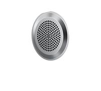 Stiebel Eltron 231976 Grille d'aération ronde WG-B avec filtre à air sortie de plafond LVE WA, convient pour mur et plafond dans la zone de ventilation en acier inoxydable brossé Motif cercle