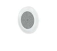 STIEBEL ELTRON 231977 WG-BW Grille d'aération ronde avec filtre à air Sortie plafond LVE WA, convient pour mur et plafond dans la zone d'échappement, laquée, design cercle, acier inoxydable blanc