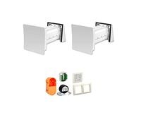 Stiebel Eltron LWE 40-2 Comfort 204215 Kit complet de ventilation d'intérieur avec récupération de la chaleur et échangeur de chaleur en aluminium et protection acoustique pour env. 40 m²