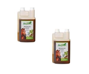 Stiefel Broncho-Plus - Lot de 2 x 1 l - Complément alimentaire pour chevaux - Avec herbes bronchiques
