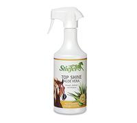Stiefel Top Shine Aloe Vera Spray pour chevaux, fourrure, crinière et queue pour une brillance soyeuse, effet d'entretien grâce à l'aloe vera, empêche la formation de nœuds, film protecteur invisible