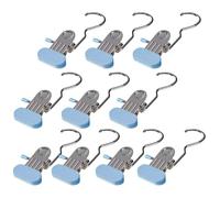 Stiefelaufhänger Clips 10 Stück 3,68x11,48 Cm Edelstahl - Drehbar 360° Platzsparend, Mehrzweck Wäscheklammern Für Schrank, Mäntel Handschuhe Socken Taschen Stiefel Unterwäsche Hüte Reise