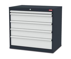 STIER Armoire à 5 tiroirs STIER 900 x 575 x 820 mm (l x P x H) Quantité:1