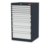 STIER Armoire à 9 tiroirs STIER lxPxH 600x575x1020 mm Quantité:1