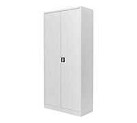 STIER Armoire Universelle avec 4 étagères 1950x920x420mm Gris Clair soudées
