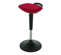 STIER Assis-debout multiposition STIER avec pied à disque, hauteur d'assise 600-840 mm, rouge Quantité:1