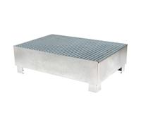 STIER Bac de rétention galvanisé STIER pour 2 fûts de 200 litres, 1 200x800x360 mm Quantité:1