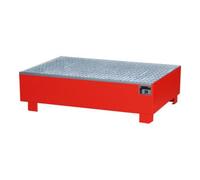 STIER Bac de rétention STIER Premium rouge pour 2 fûts de 200 litres, 1 200x800x360 mm Quantité:1