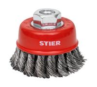 STIER Brosse boisseau STIER Ø 65 mm, M14, 0,5 mm, torsadée, acier Quantité:1