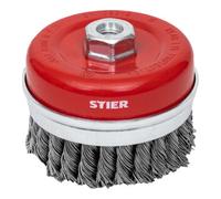 STIER Brosse boisseau STIER Ø 100 mm STIER, M14, 0,8 mm, torsadée, acier Quantité:1