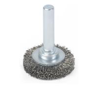 STIER Brosse circulaire STIER Ø 27 mm, diamètre de queue 6 mm, 0,15 mm, ondulée, acier Quantité:1