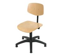 STIER Chaise de travail à patins STIER, hauteur d'assise 420-610 mm, hêtre naturel Quantité:1