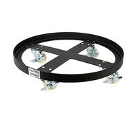 STIER Chariot à roulettes pour fûts capacité de charge 410 kg, diamètre du fût 610 mm, Diamètre intérieur, 610 mm, 4 roulelttes pivotantes, 5kg