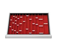 STIER Compartimentage de tiroir STIER, plaques de cuvettes, BLH 50 mm, dimensions intérieures 600x450 mm, 3 plaques de cuvette Quantité:1