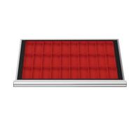 STIER Compartimentage de tiroir STIER, bacs pour petites pièces, BLH 100 mm, dimensions intérieures 800x450 mm, 30 KTK 75x150 mm Quantité:1