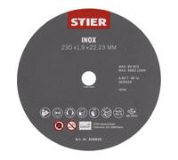 STIER Disque à tronçonner STIER 230 x 1,9 x 22,23 droit, inox/acier inoxydable Quantité:25
