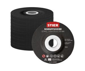 STIER Disque d'ébarbage STIER, 125 x 7,0 x 22,23, forme 27 / 10 pièces Quantité:10