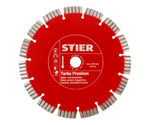 STIER Disque diamant STIER Turbo Premium Ø 350 mm, perçage 20/25,4 mm Quantité:1