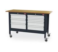 STIER Etabli bureau mobile STIER avec 7 tiroirs lxPxH 1500x600x960 mm Quantité:1