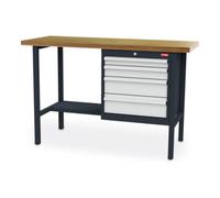 STIER Etabli bureau STIER avec 4 tiroirs lxPxH 1500x600x960 mm Quantité:1