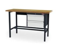 STIER établi STIER avec 2 tiroirs de 200 mm, lxPxH 1 500x600x960 mm, RAL 7016 / RAL 7035 Quantité:1