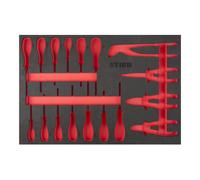 STIER Insert en mousse souple (EVA) pour tournevis et jeu de pinces STIER, vide Quantité:1