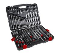 STIER Jeu de 216 douilles, 1/4", 3/8" et 1/2"