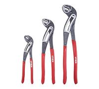 STIER Jeu de pinces WaPu+ 3 pièces, DIN ISO 8976, poignée isolante, jeu de pinces-étau, multiprises