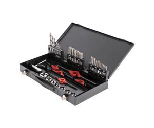 STIER Kit de filetage avec jeu de tarauds STIER, 45 pièces (M3-12) Quantité:1