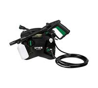 Stier PDR-150 Nettoyeur Haute Pression 1600 W Pression Max. 135 Bar Débit jusqu'à 330 l/h Rayon de Travail 10 m Tuyau de 5 m avec Bouteille de Savon Convient pour Voiture, pneus, vélo, terrasse