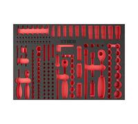 STIER Plateau en mousse souple (EVA) pour jeu de douilles STIER, 179 pièces, vide Quantité:1