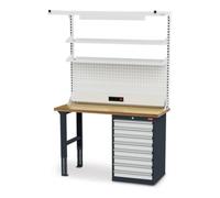 STIER Rangée d'établis avec extension STIER lxH 1500x2110 mm Quantité:1