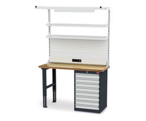 STIER Rangée d'établis avec extension STIER lxH 1500x2110 mm Quantité:1