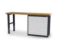 STIER Rangée d'établis STIER lxPxH 2000x600x860 mm, 1 caisson d'armoire 900x575x820 mm Quantité:1